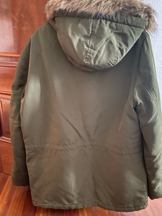 Chaqueta plumífero verde hombre