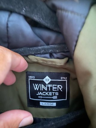 Chaqueta plumífero verde hombre