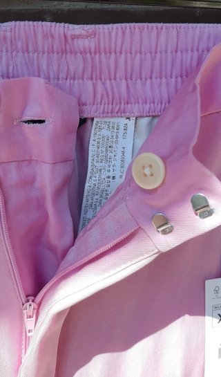 Pantalón ancho Zara rosa