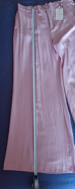 Pantalón ancho Zara rosa