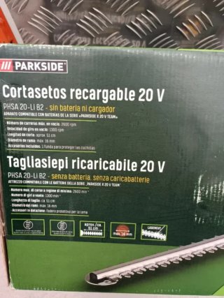 Cortasetos Recargable PARKSIDE