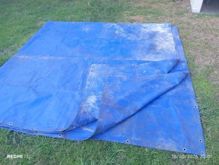 Toldo profesional azul