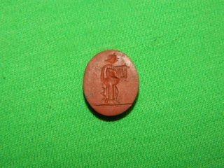 entalle de época Ibero Romana piedra roja Diosa