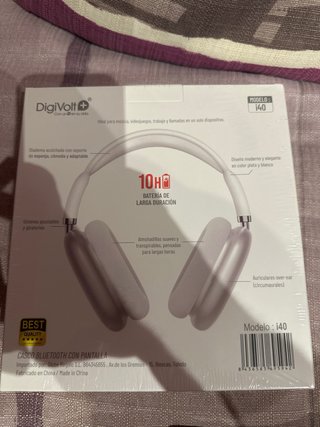 Auriculares DigiVolt i40 Bluetooth Plata/Blanco