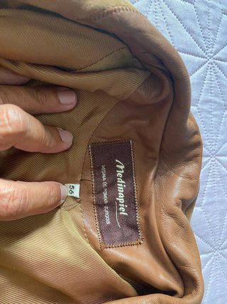 Parka de ante para hombre, marrón
