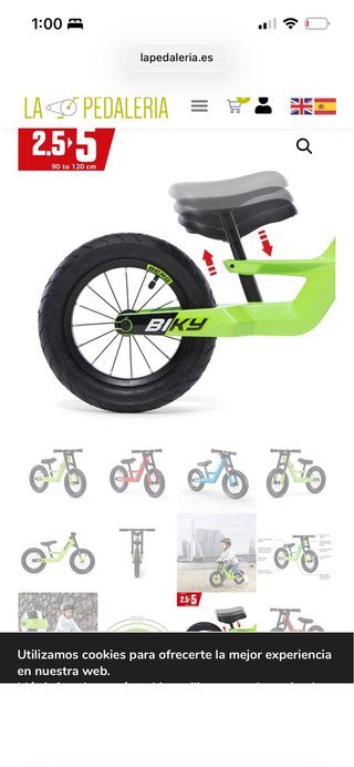 Bicicleta sin pedales Berg Biky City 2.5-5 años