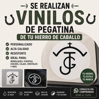 2 Vinilos personalizados hierro de caballo