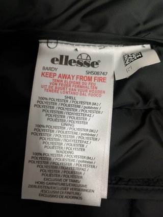 Chaleco Ellesse Negro Talla M