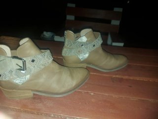 Botines Janent Piel Marrones Talla 36