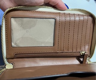 Monedero Michael Kors Beige y Blanco