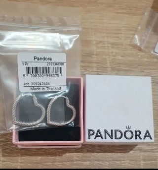 Pendientes Corazón Pandora Plata