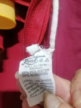 Traje Flamenca Volantes Rojo y Amarillo