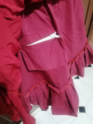 Traje Flamenca Volantes Rojo y Amarillo