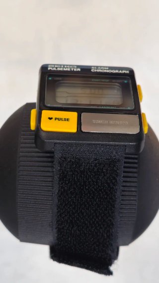 Seiko S229 Runners Pulsemeter Cronógrafo Digital