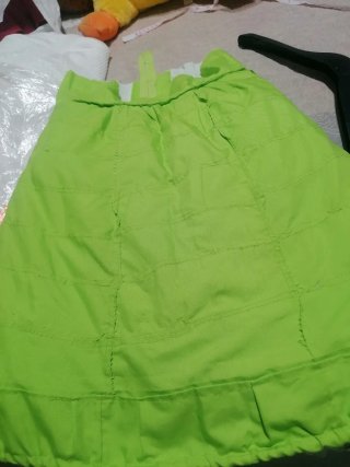 Traje Flamenca Niña Verde y Blanco