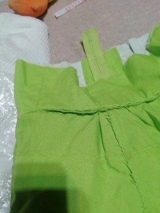Traje Flamenca Niña Verde y Blanco