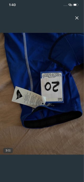 Culotte corto Spiuk sin tirantes azul NUEVO size S