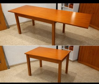 Mesa de comedor extensible cuadrada