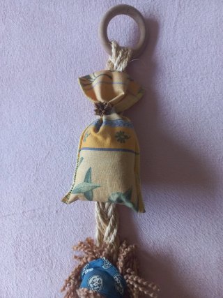 Colgante lavanda muñeca rústico