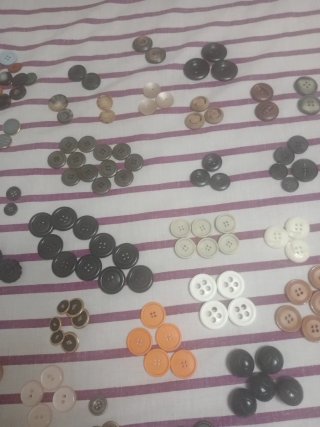 Lote Botones Antiguos Variados