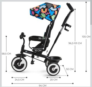 Triciclo Aston Kinderkraft evolutivo
