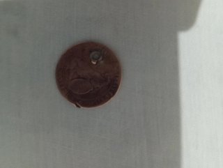 Moneda antigua de cobre Alfonso XII