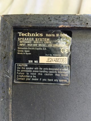 Cadena de música Technics Equipo 95€ y altavoces
