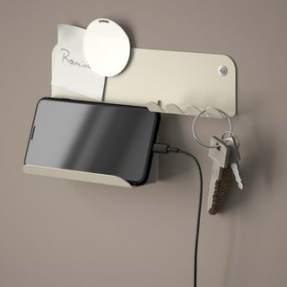4 Organizadores Pared IKEA Metal Gris