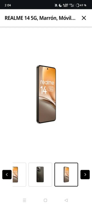 Móvil Realme 14 5G Marrón 256GB