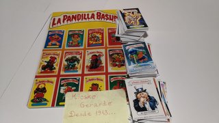 ALBUM FACSIMIL PANDILLA BASURA AZUL MÁS CROMOS A P