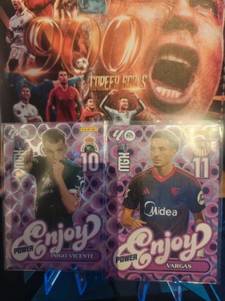 2 Cromos Fútbol Vargas Iñigo