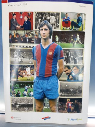 F.C.B. 10 Láminas troqueladas, cromos de jugadores de todos los tiempos. Barcelona