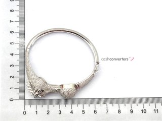 esclava plata 925mm con piedra con circonita