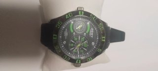 Reloj JCKY TIME Dual Time Negro Verde