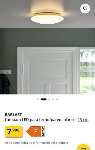 Lámpara LED Techo/Pared 25cm