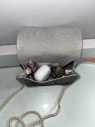 Mini Bolso Zara Mini Purpurina