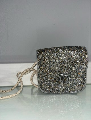 Mini Bolso Zara Mini Purpurina