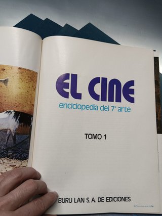 COLECCIÓN - EL CINE, ENCICLOPEDIA DEL 7º ARTE - TOMO I AL 8 + tomo actores- BURU LAN
