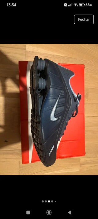 Tênis Nike Shox R4 Obsidian/Aluminum - 44