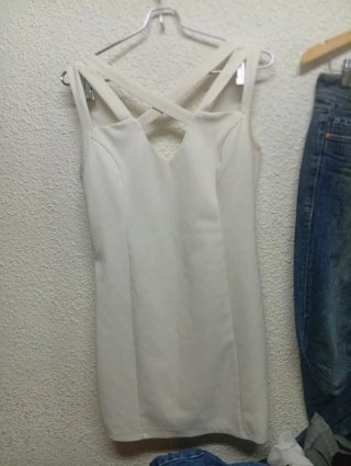 Vestido Blanco Mango Talla S
