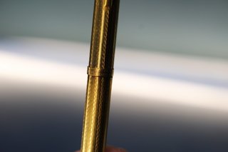 Bolígrafo Kreisler Karat Crown Heavy Gold Electroplated. Chapado en oro.