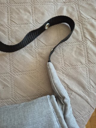 Bolso para carrito de bebé gris
