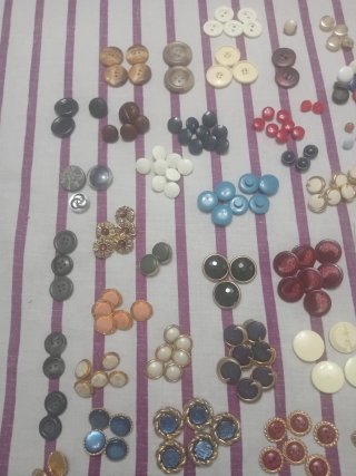 Lote Botones Antiguos Variados