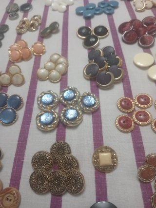 Lote Botones Antiguos Variados