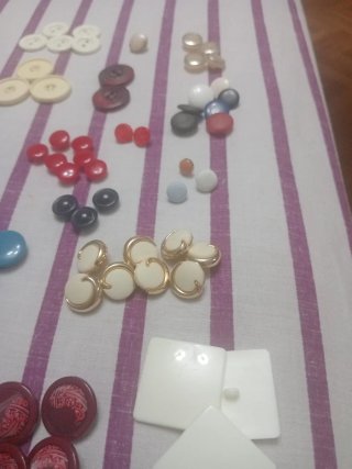 Lote Botones Antiguos Variados