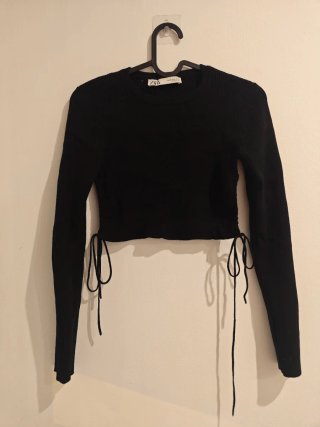 Camiseta Zara con cordones Talla M