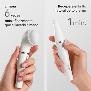 Braun Depiladora Facial FaceSpa Mujer Oro/Blanco