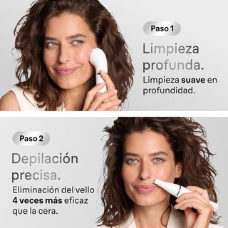 Braun Depiladora Facial FaceSpa Mujer Oro/Blanco