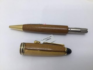 boligrafo artesanal de madera puntero tactil