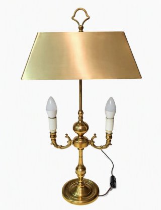 Lámpara Mesa Vintage Bouillotte Dorada